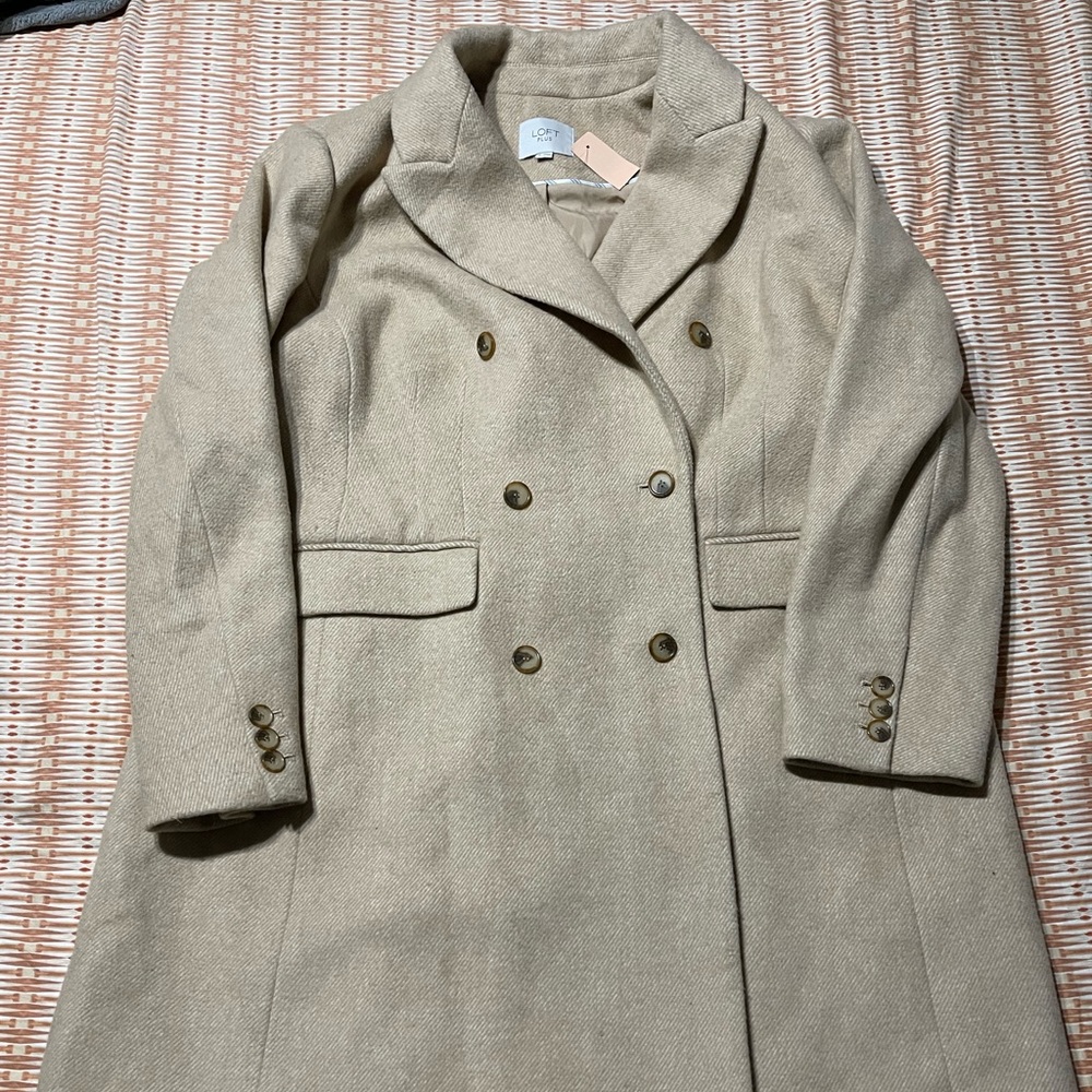 Loft plus wool coat